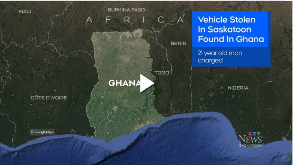 Stolen luxury vehicle in Canada traced to...