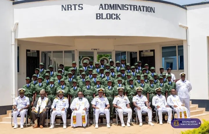 Ghana Navy inducts first batch of recruits at Nutekpor