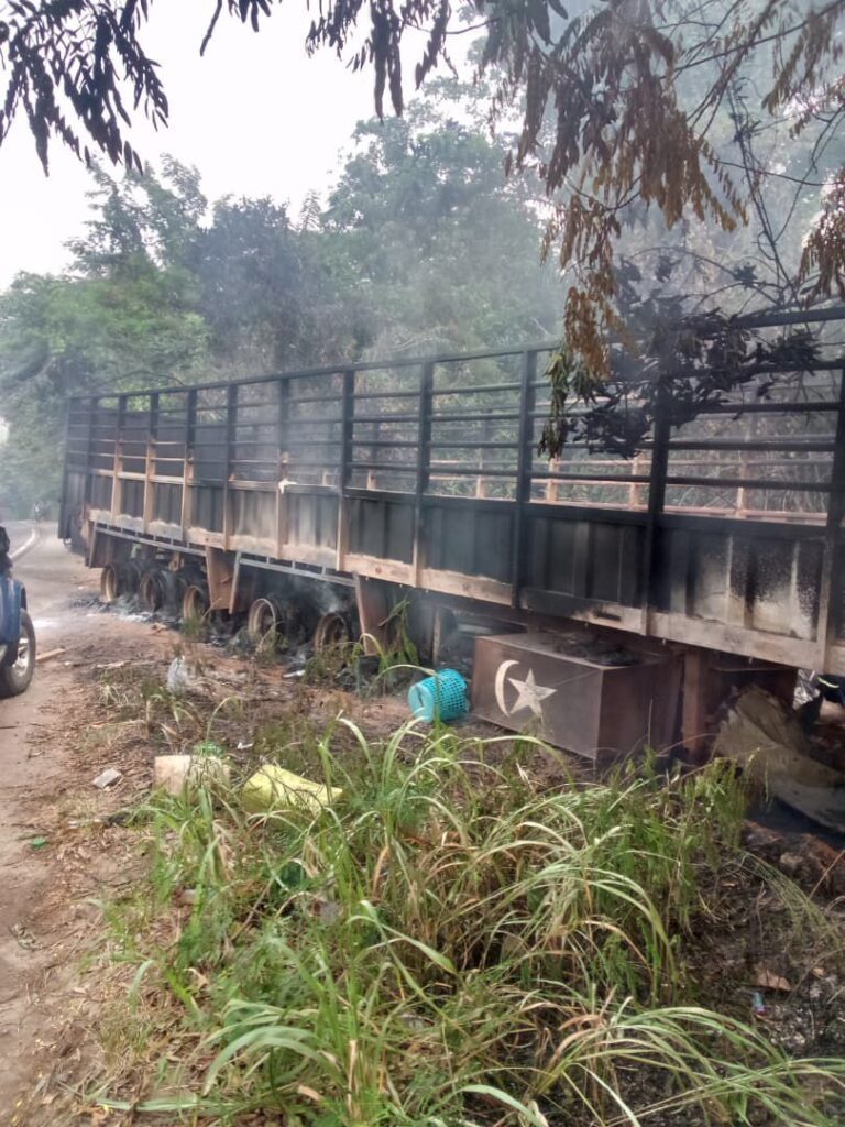 Four burnt to death in head-on collision...