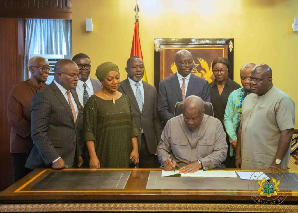 President Mahama signs Value for Money...