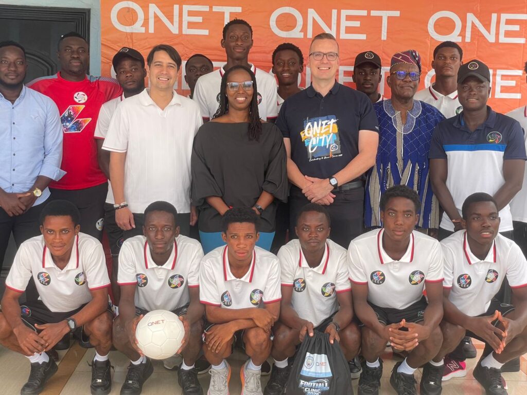 QNET donates football equipment to...
