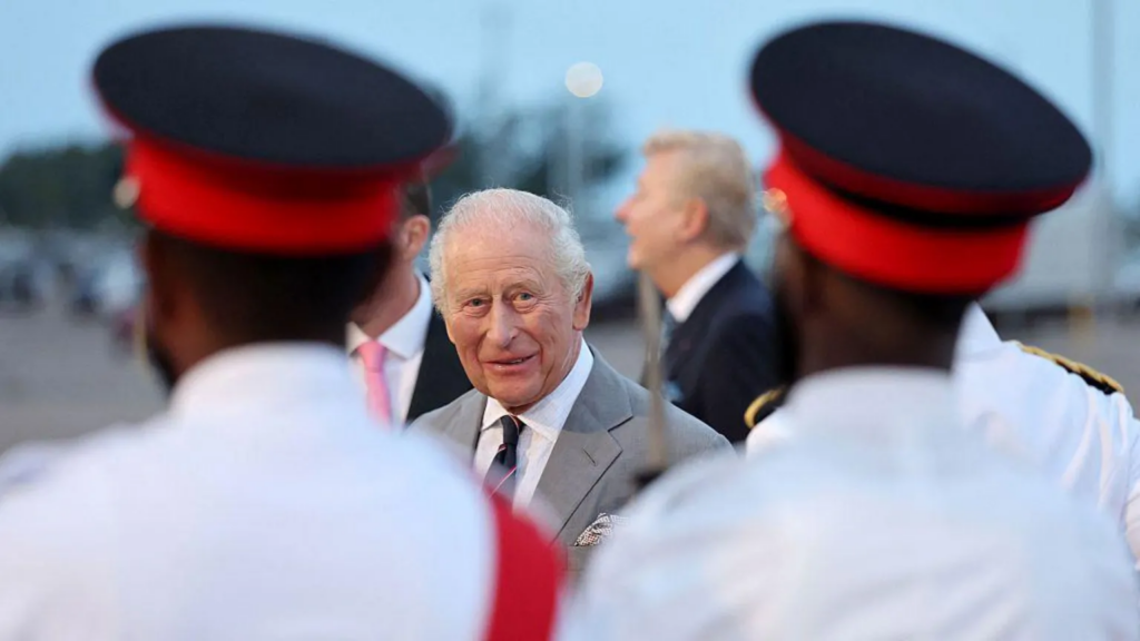King travels to Bermuda after completing US trip with visit to small town America
