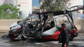 Israeli strikes on cars in southern Lebanon kill 12, health ministry says