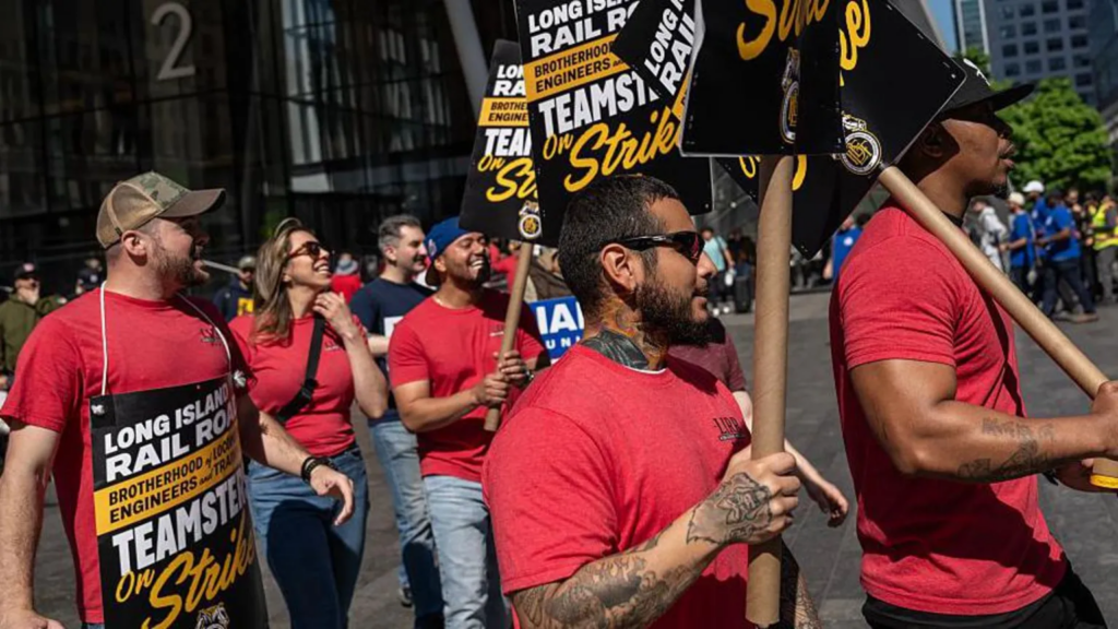 New York rail strike continues as...