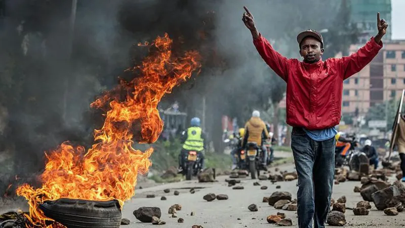 Four killed in protests during Kenyan...