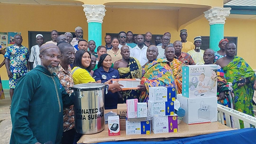 UMA provides medical equipment to Amomaso CHPS compound to prevent risky referrals