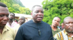 Agbodza visits Adaklu-Helekpe mudslide victims, warns of more danger around mountain