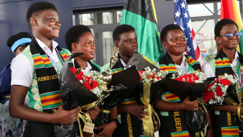 Bosomtwe STEM Girls SHS receives warm welcome after World Robofest Championship