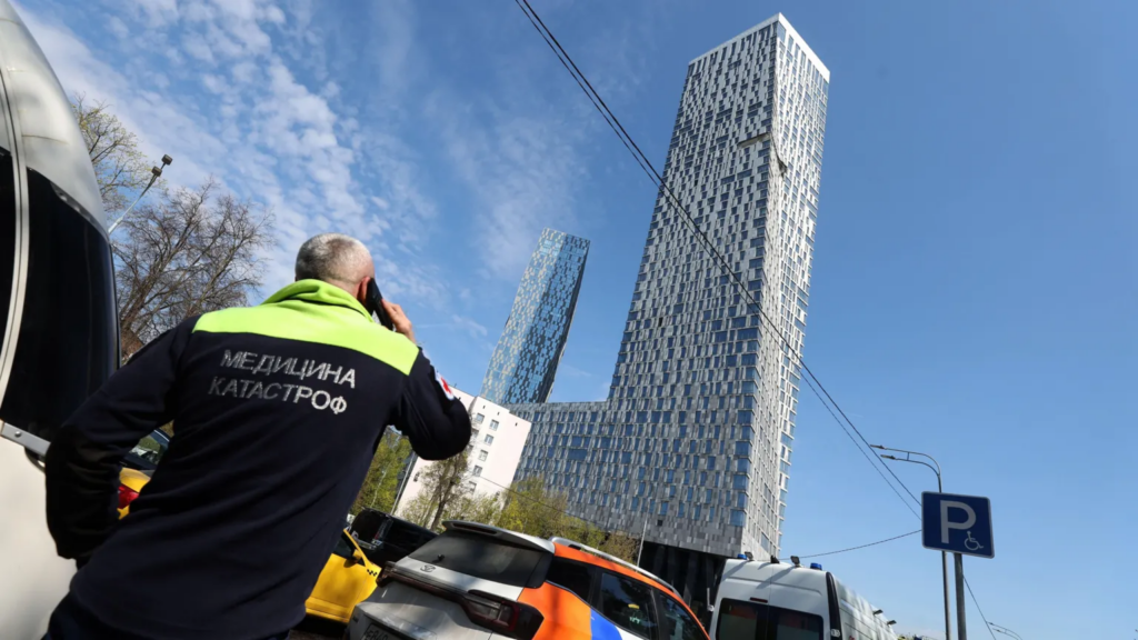 Ukrainian Drone Strikes Moscow Building Before Victory Day