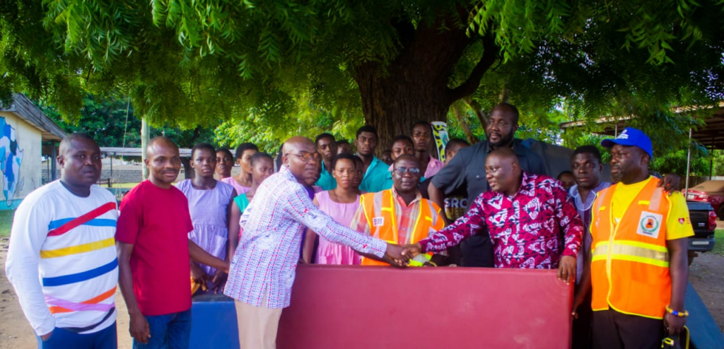 Keta MP offers relief to Afiadenyigba SHS after fire outbreak