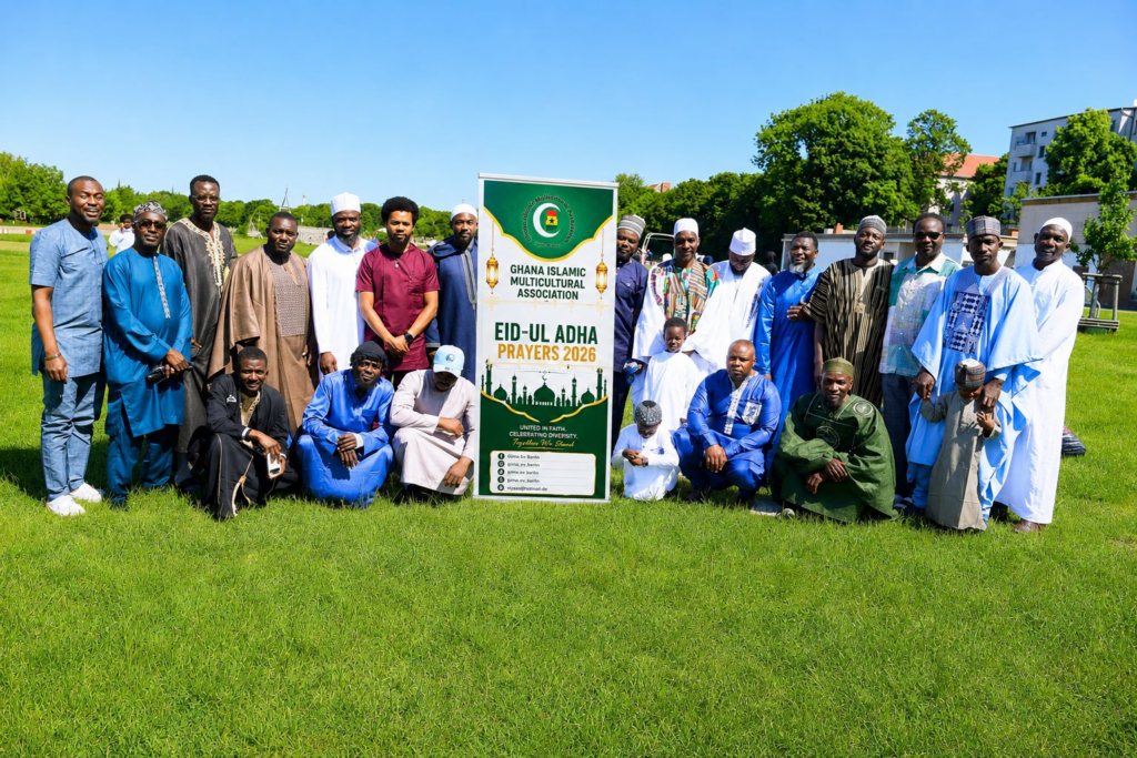 Ghana Islamic Multicultural Association in Berlin marks Eid-ul-Adha prayers at Tempelhofer Feld