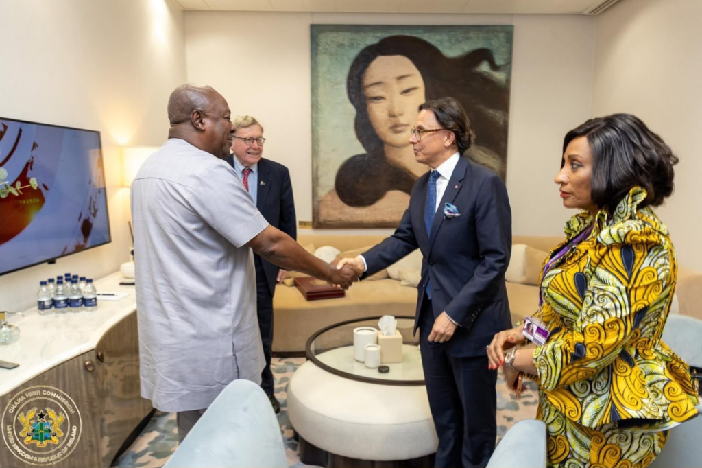 Mahama in London for high-stakes...