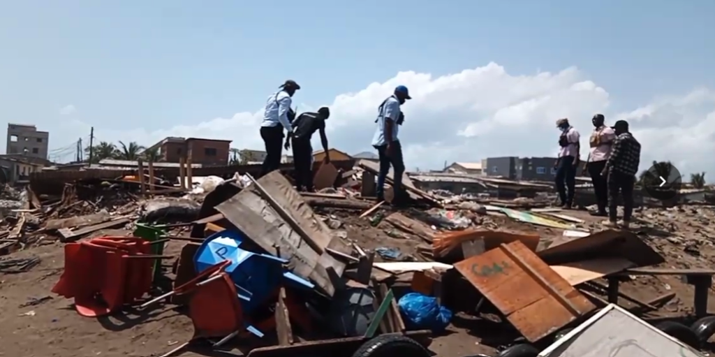 Ablekuma West Assembly demolishes ghettos in anti-crime operation