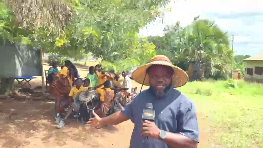 Mantukwa M/A Basic School students forced to study under trees for over a year after rainstorm havoc