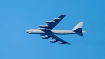 US Air Force B-52 bomber plane crashes after take off in California