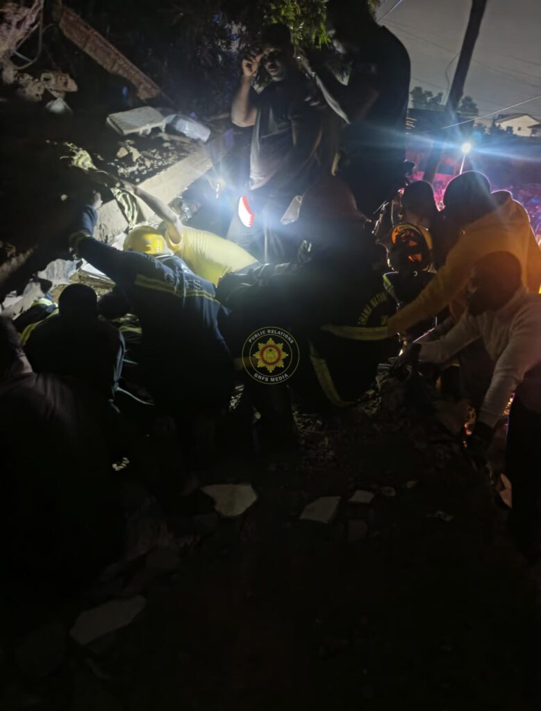 GNFS completes search and rescue operation at collapsed building in Adenta Newsite
