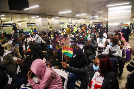 Home at last: 345 more Ghanaians touch down in Accra following raging afrophobia in South Africa