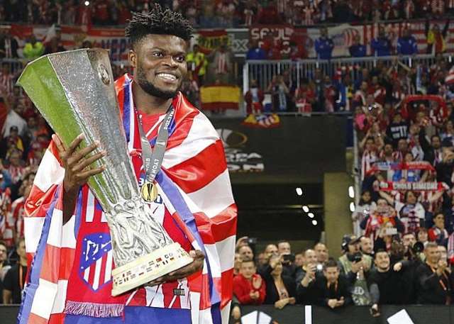 Partey clinched the Europa League title with Atletico Madrid in 2018