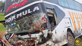 Three killed, three injured in Yikurigu crash involving Yutong VVIP bus and Toyota Sienna
