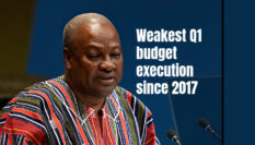 Ghana records weakest Q1 budget execution since 2017 as consolidation bites