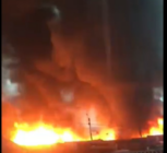 GNFS battles major rubber factory fire at Circle as heavy rains hamper response