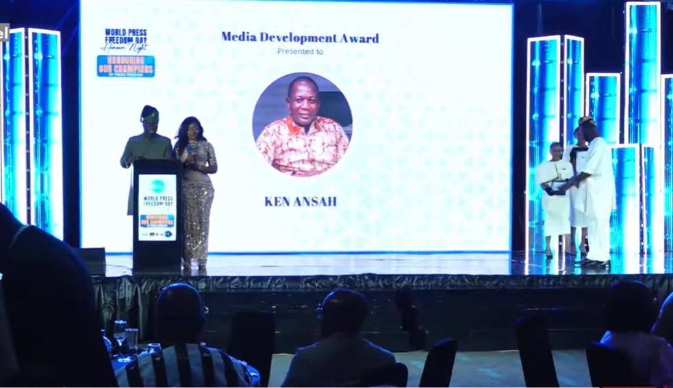 Multimedia Group COO Ken Ansah honoured by GJA with Media De
