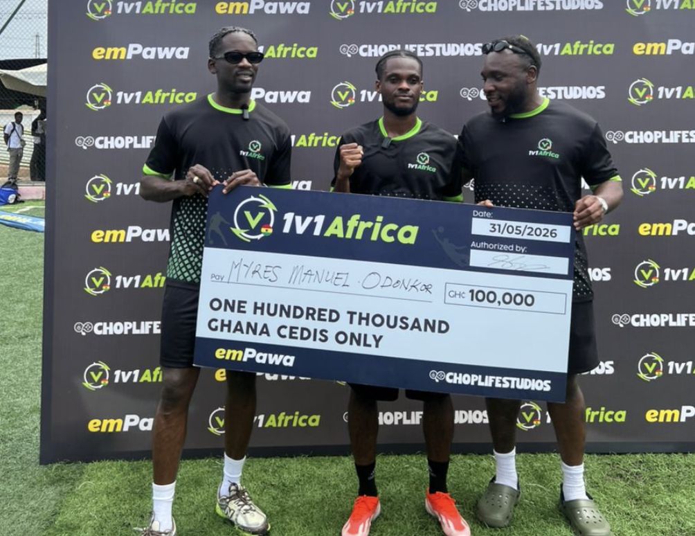 Myres Odonkor Junior Wins GH¢100K at 1v1 Africa Football Challenge in Accra