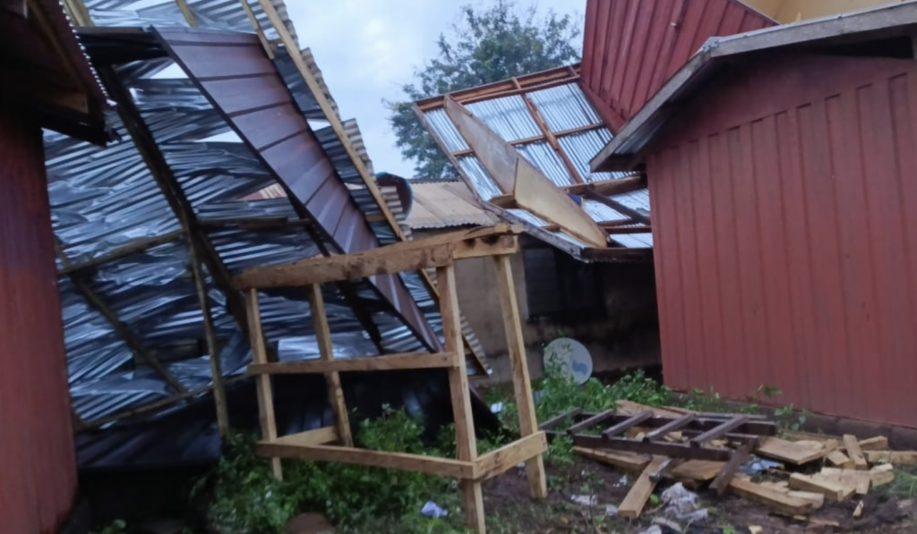 Severe rainstorm wreaks havoc at Adaklu Kodzobi Ando