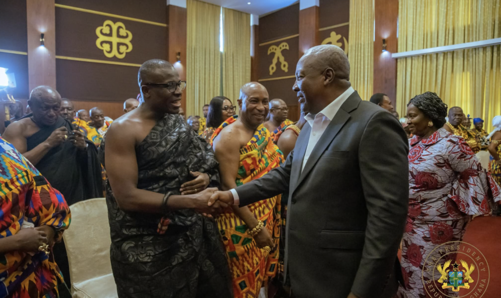 Mahama receives Bono East Regional House of Chiefs