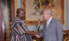Mahama pays courtesy call on King Charles III