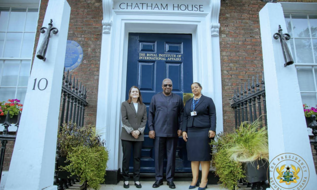 Mahama engages Chatham House on Ghana’s strategic priorities