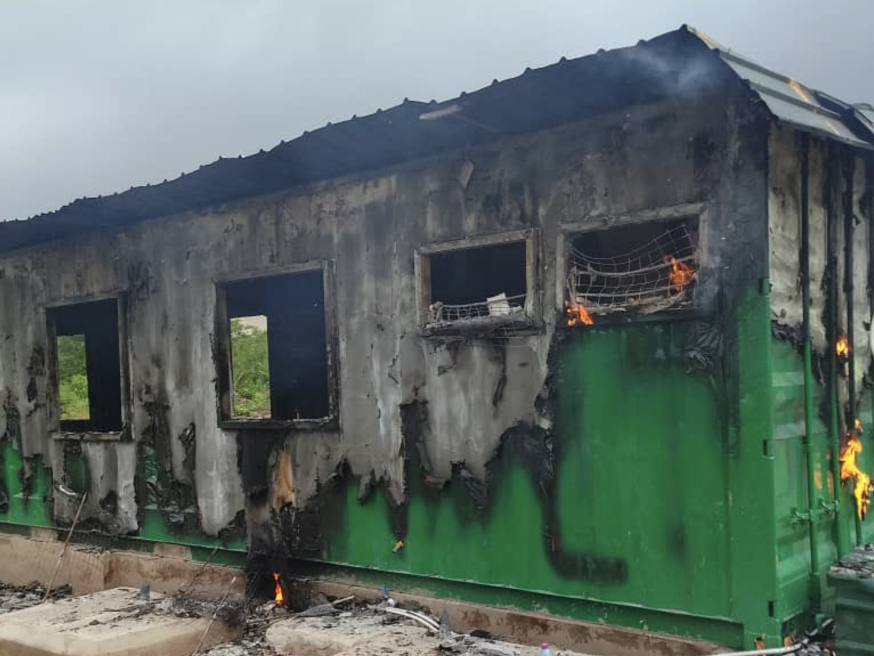 Forestry Commission staff attacked as mob burns timber check