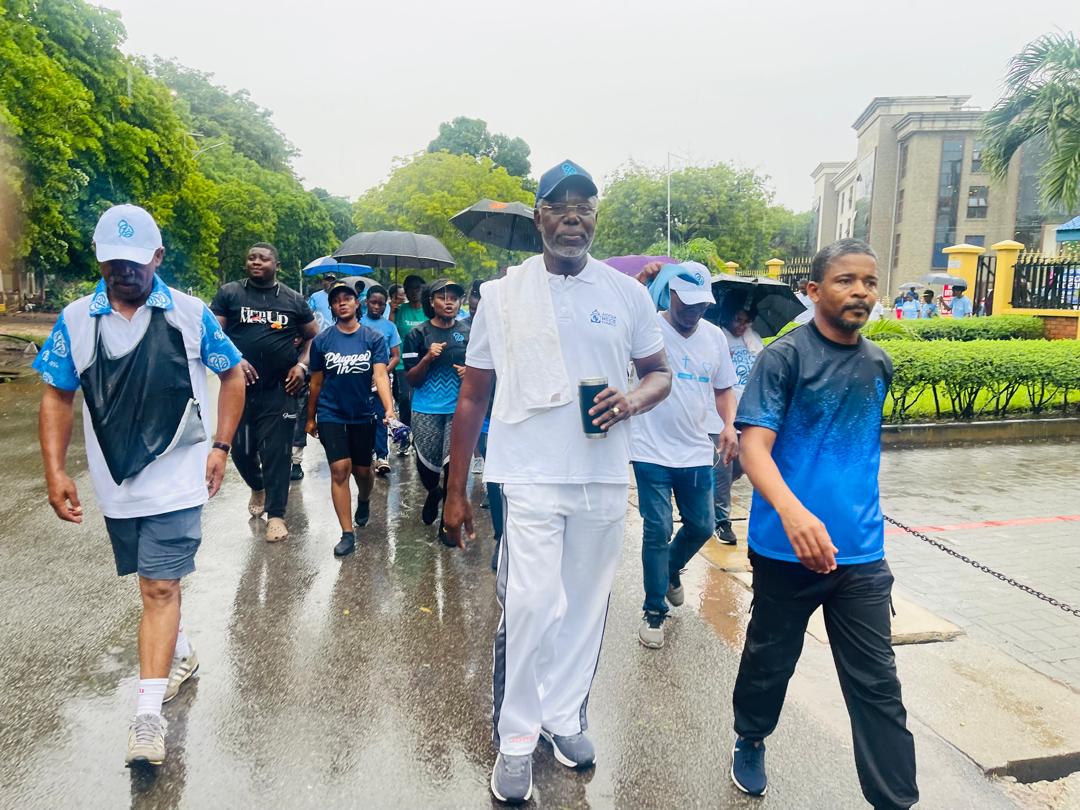 Accra Ridge Church defies heavy rains, embarks on health walk to mark 90 years of service