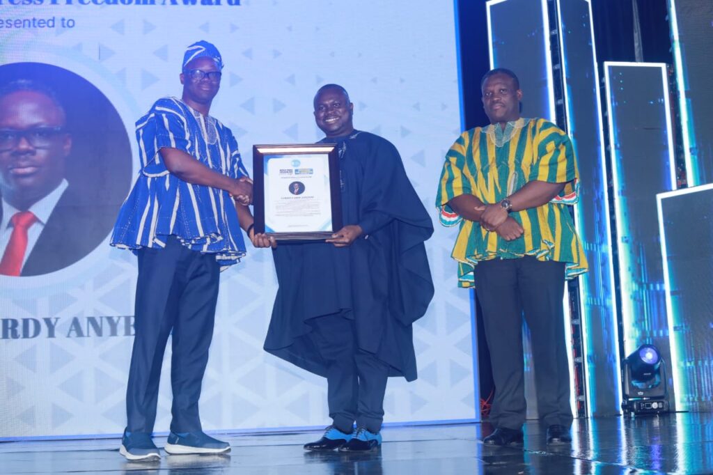 GJA honours JoyNews’ Samson Lardi Anyenini with Promotion of