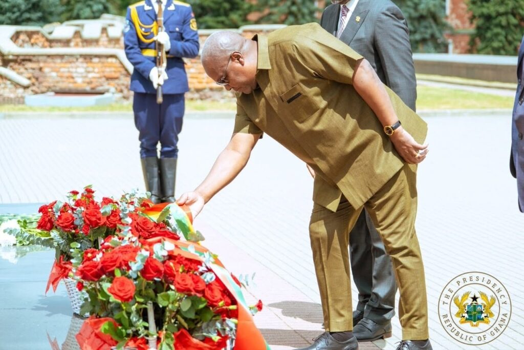 Mahama lays wreath at Brest Hero Fortress, honours WWII fall