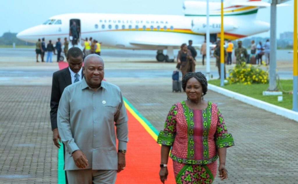Mahama returns to Ghana after UK and...