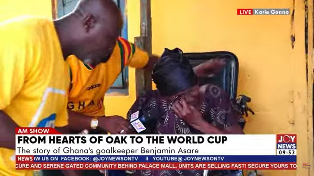 Benjamin Asare’s grandmother sheds tears...