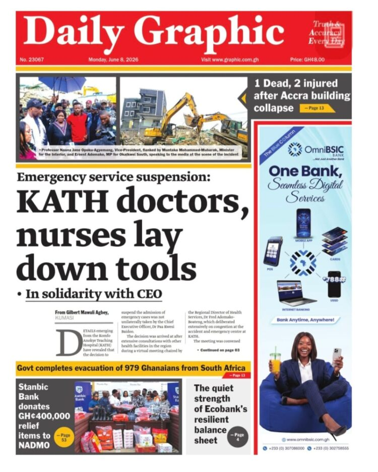 Today’s Front pages: Monday, June 8, 2026