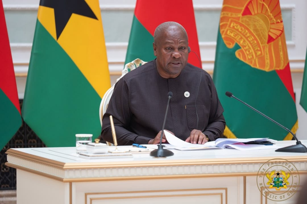 Photos: Mahama signs three MoUs during state visit to Belaru