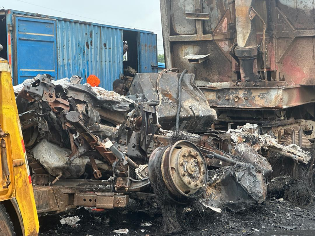 In photos: One dead, three injured in fuel tanker crash on A