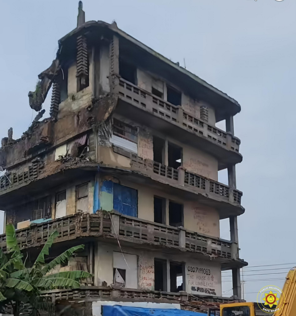 GNFS supports safe demolition of dilapidated four-