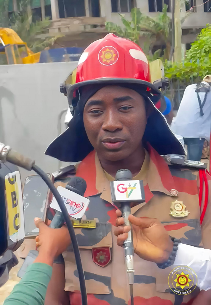 GNFS supports safe demolition of dilapidated four-storey building in Osu