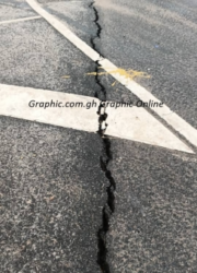Cracks emerge on Tema Motorway Interchange as motorists raise durability concerns