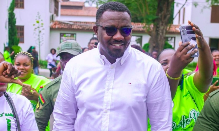 John Dumelo provides free DStv, giant screens and kenkey mea