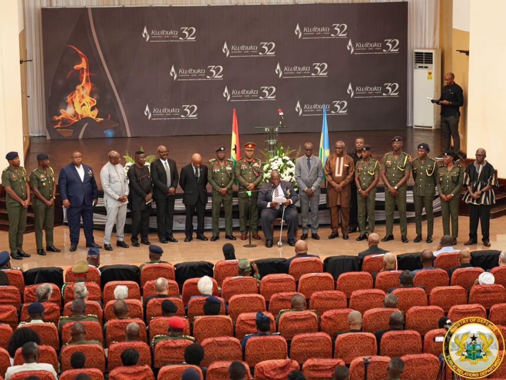 Photos: Ghana, Rwanda mark Kwibuka 32 with wreath-laying ceremony at Burma Camp