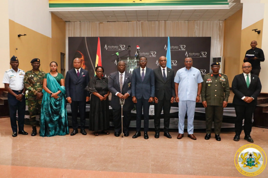 Photos: Ghana, Rwanda mark Kwibuka 32 with wreath-laying ceremony at Burma Camp