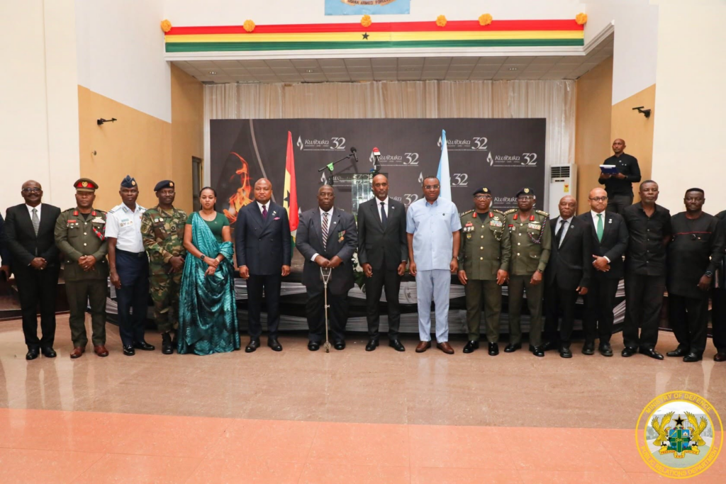 Photos: Ghana, Rwanda mark Kwibuka 32 with wreath-laying ceremony at Burma Camp