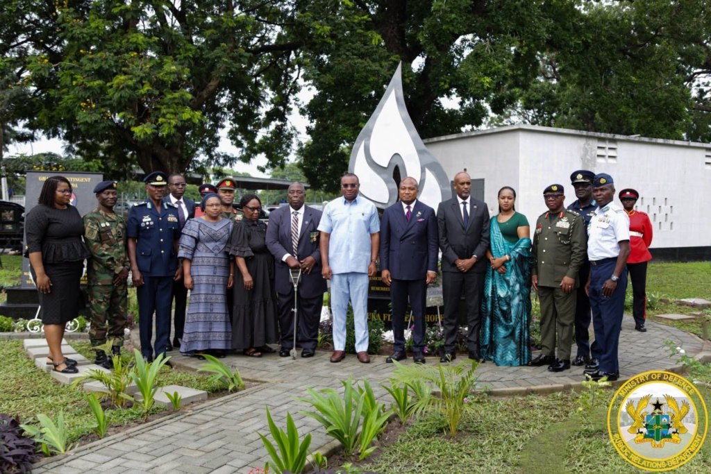 Photos: Ghana, Rwanda mark Kwibuka 32 with wreath-laying ceremony at Burma Camp