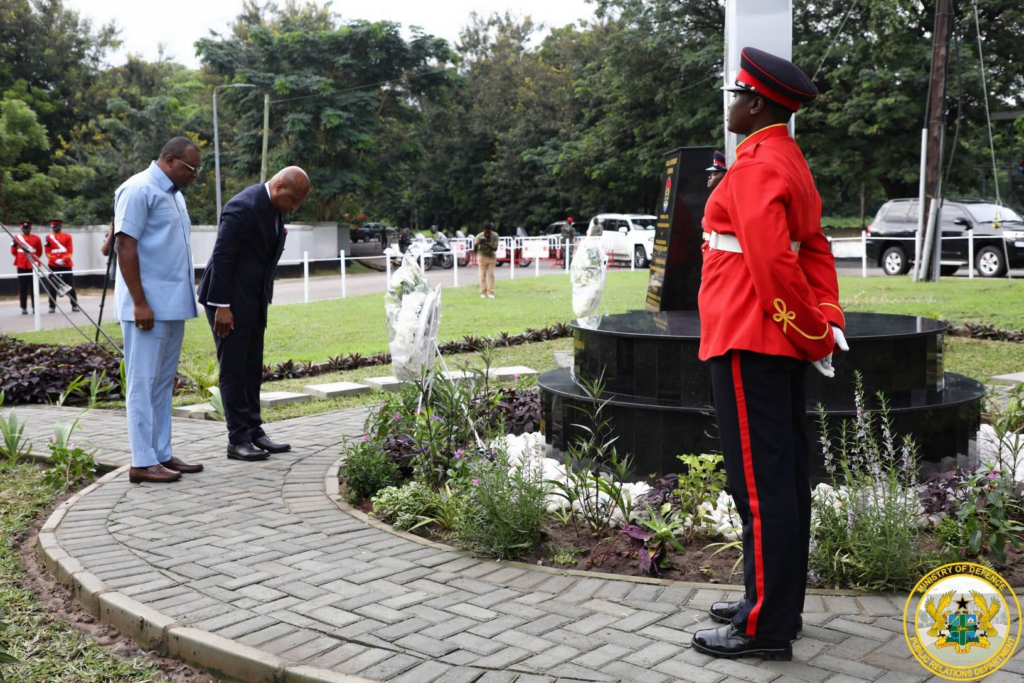Photos: Ghana, Rwanda mark Kwibuka 32 with wreath-laying ceremony at Burma Camp