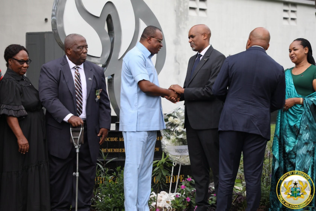 Photos: Ghana, Rwanda mark Kwibuka 32 with wreath-laying ceremony at Burma Camp
